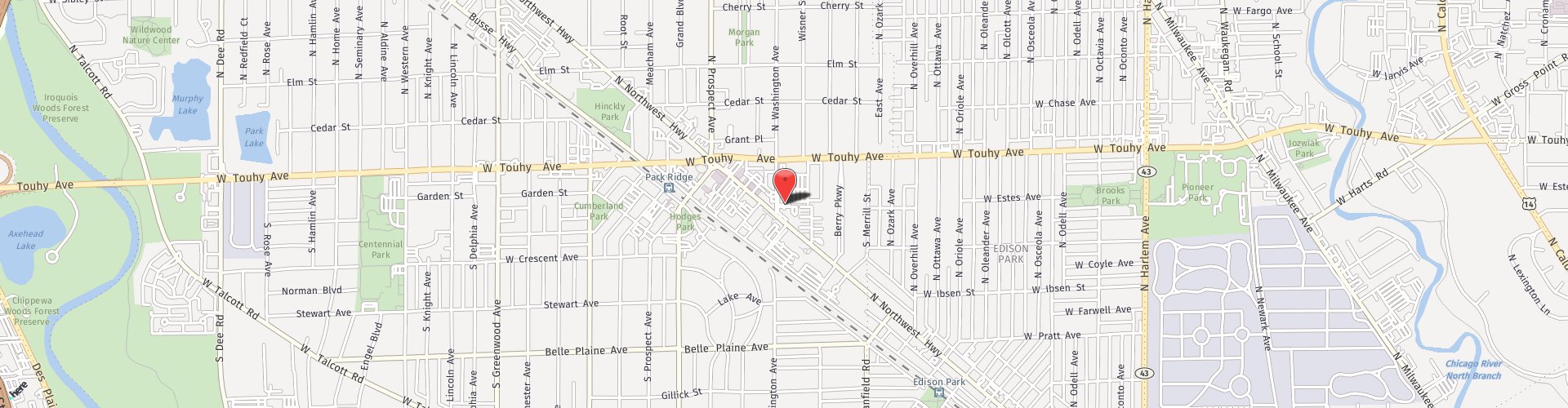 Location Map: 111 S Washington Ave Park Ridge, IL 60068